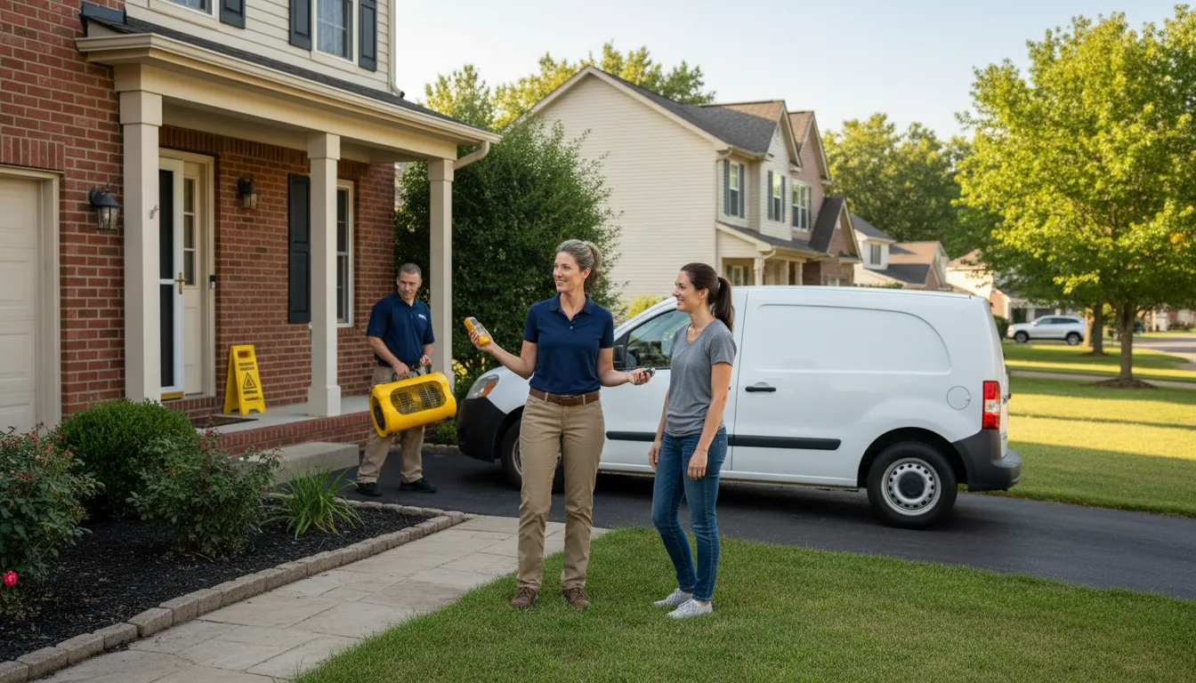 Residential water damage restoration in Tolland, CT